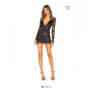 Black sequin DRESS from super down XS